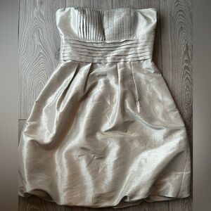 RW&CO. Strapless Silver Dress